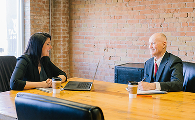 Discussing an Agile assurance plan with a stakeholder.