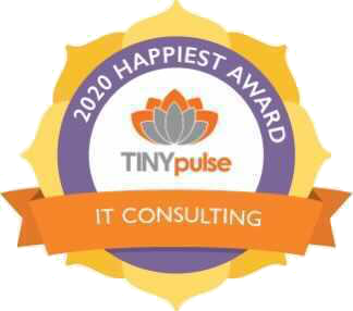 Tinypulse Happiest Team logo.