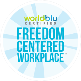 WorldBlu Freedom-Centred Workplace logo.