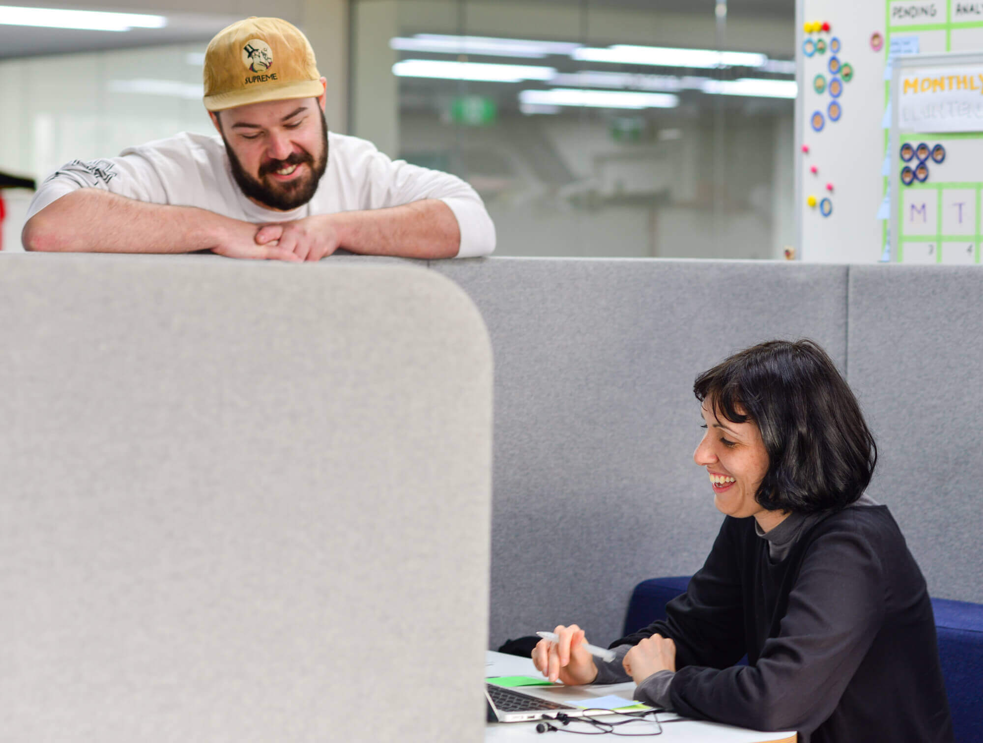 A designer gathering user insights.