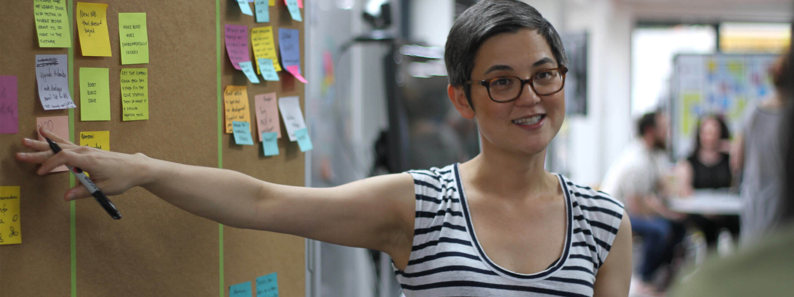 An Agile coach planning an Agile kick-off workshop with her team.