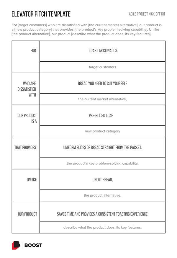 Example Elevator Pitch