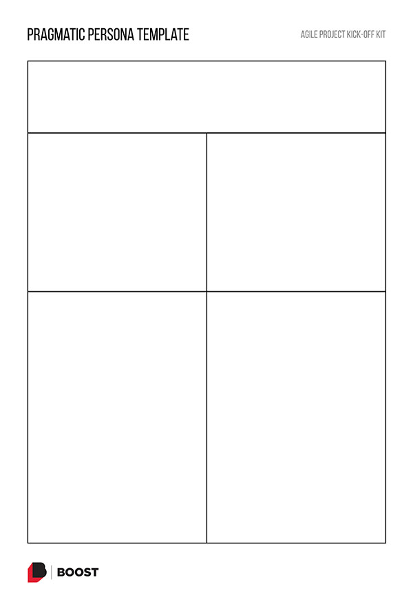 Blank Pragmatic Personas template