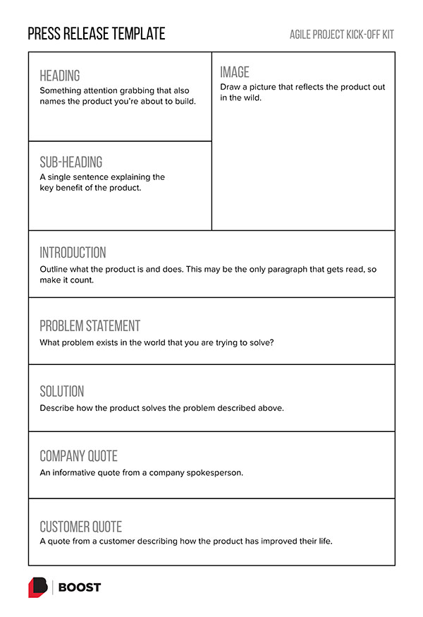 Press Release template